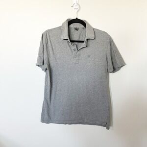 G/fore gray short sleeve‎ polo shirt men’s small